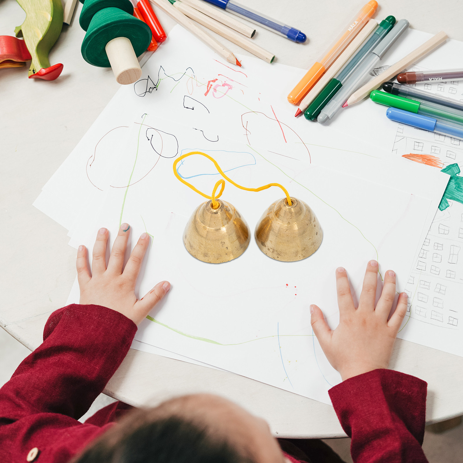 1Pair Premium Copper Kids Musi - огляд і ціна Kids Education Bell