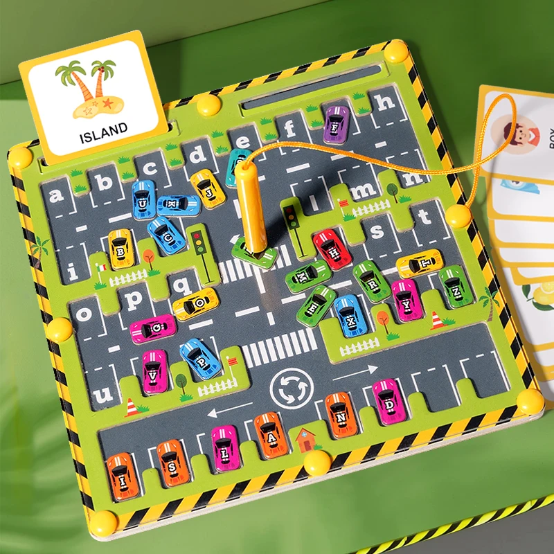 Magnetic Car Alphabet Maze Mon - огляд і ціна Abc Kids Early Education