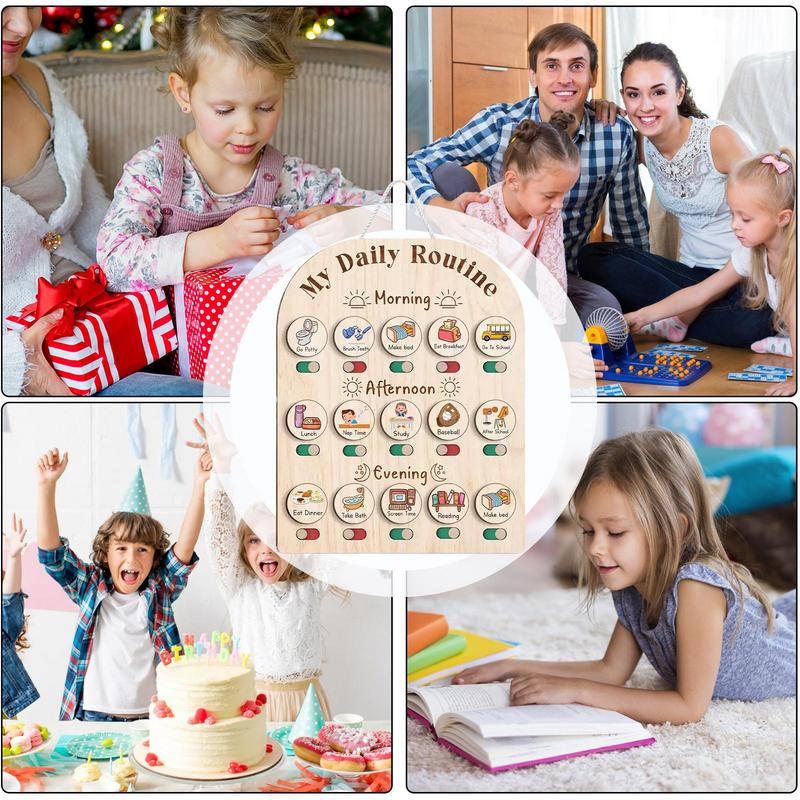 Visual Schedule For Kids Woode - огляд і ціна Kids Education Planner