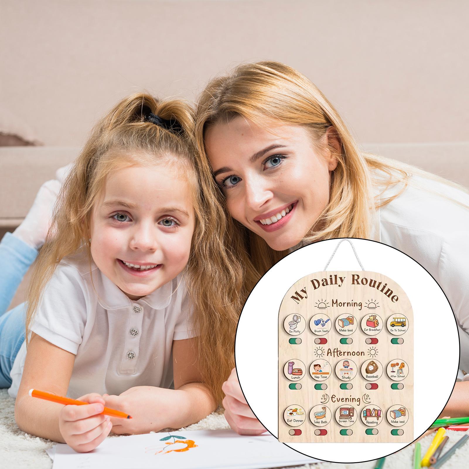 Routine Chart For Kids Wooden  - огляд і ціна Kids Education Planner