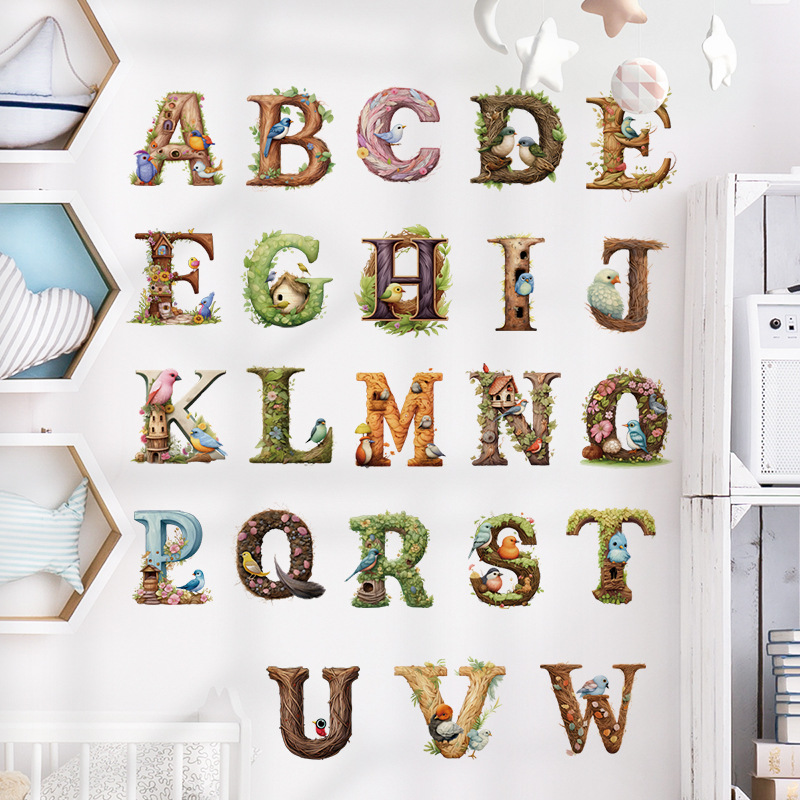 Cute Alphabet Vinyl Wall Decal - огляд і ціна Abc Kids Early Education