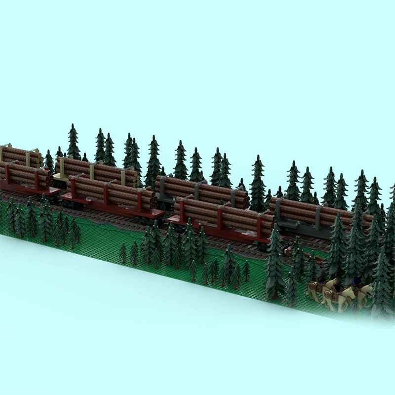 224pcs MOC Skeleton Log Train  - огляд і ціна Kids Education Login