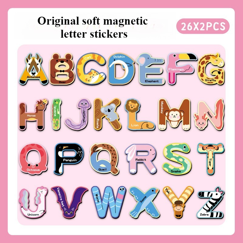 52Pcs Alphabet Magnetic Fridge - огляд і ціна Abc Kids Early Education