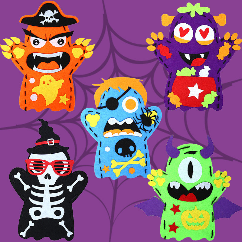 2Pcs Halloween Hand Puppet DIY - огляд і ціна Kids Education Usa