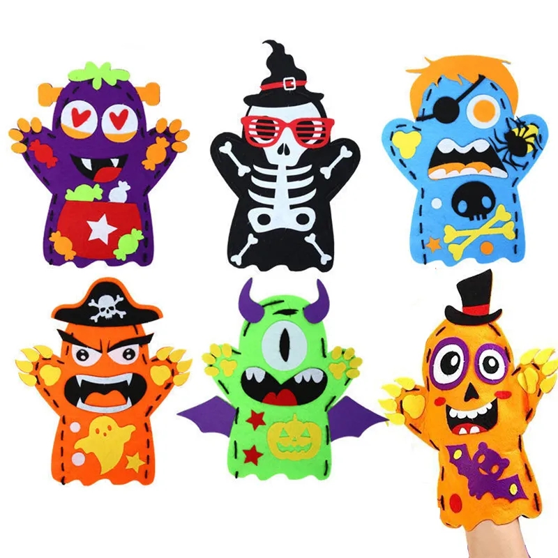 2Pcs Halloween Hand Puppet DIY - огляд і ціна Kids Education Usa