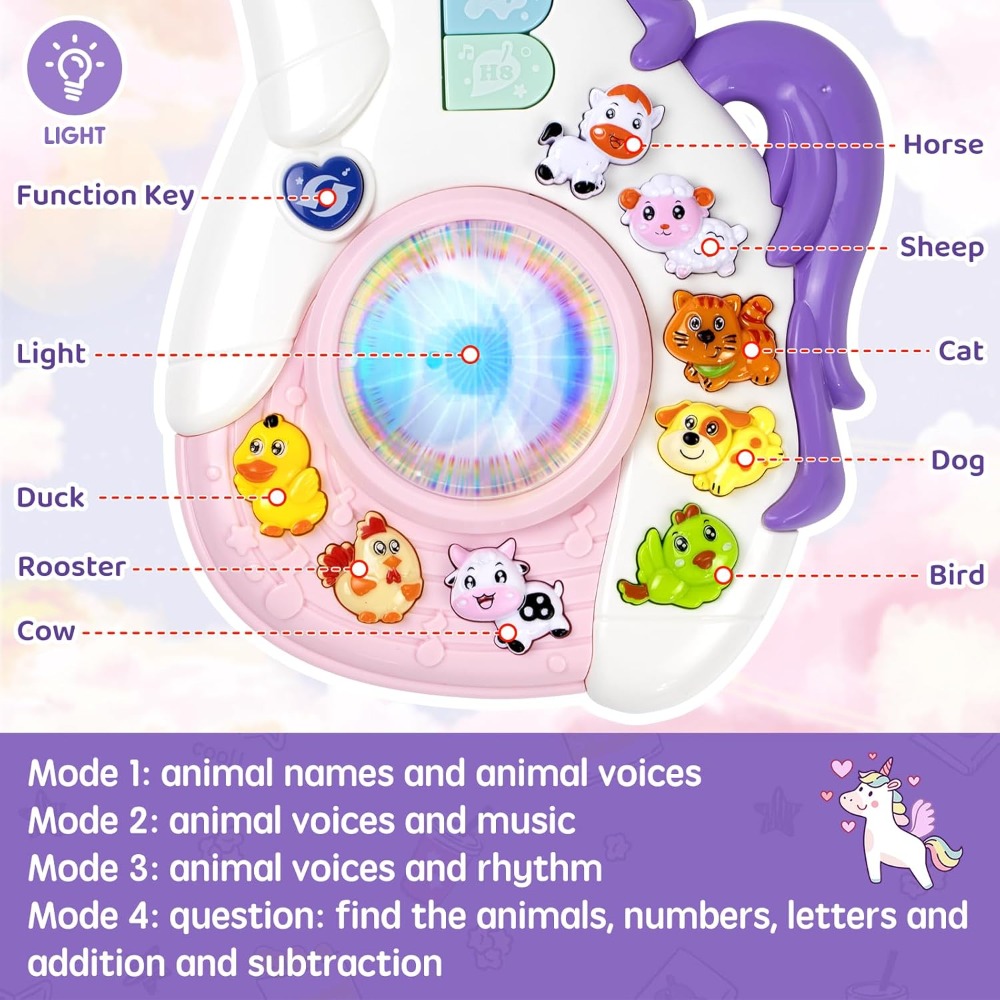 Baby Musical Unicorn Toys Educ - огляд і ціна Kids First Education