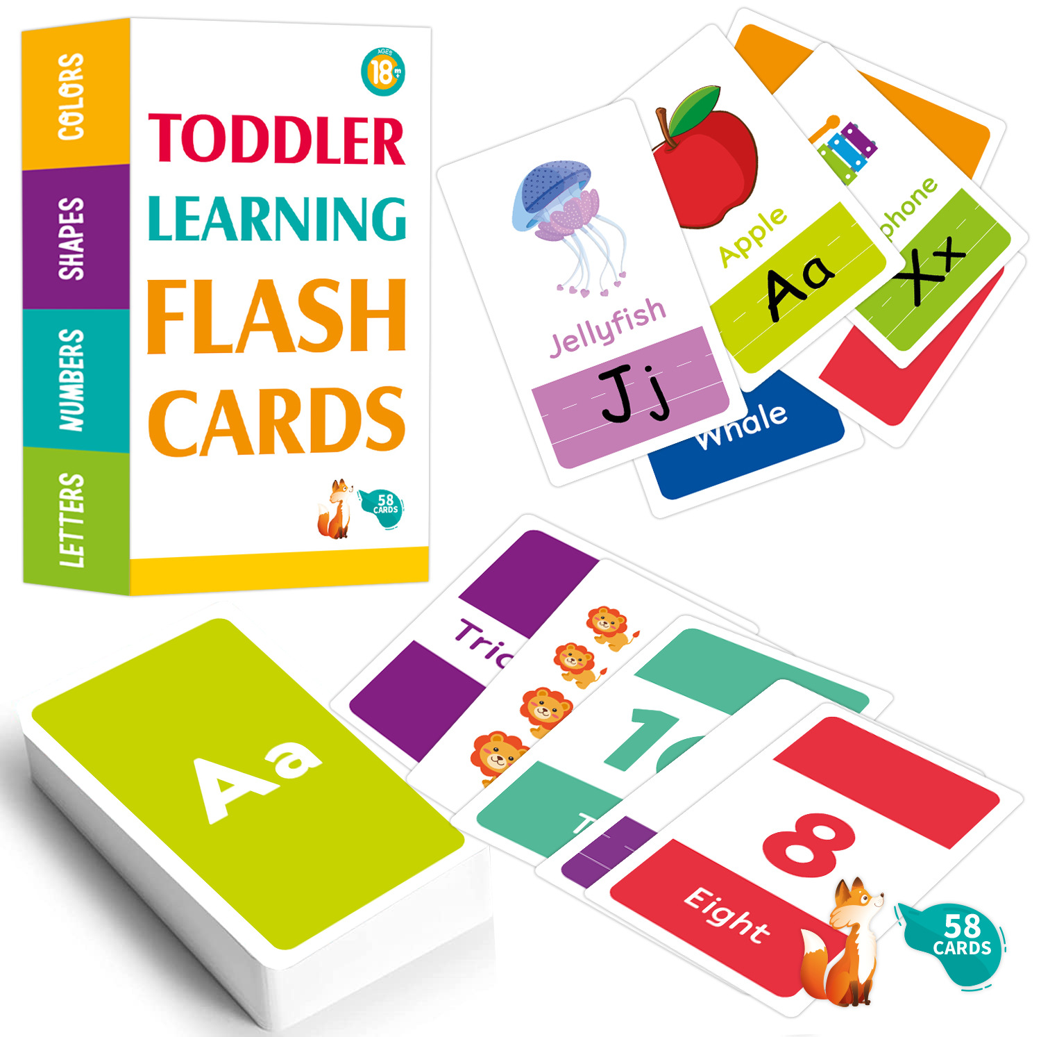 58PCS ABC Alphabet Flashcards  - огляд і ціна Abc Kids Early Education