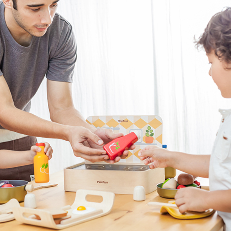 Baby Kitchen Toys Wooden 3D To - огляд і ціна Kids Education Usa