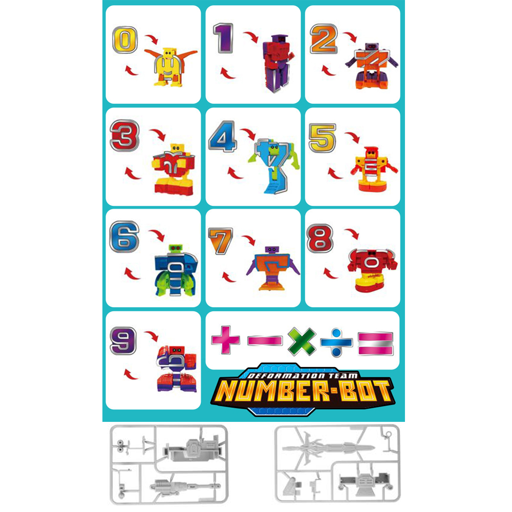 Number robot Toys, Digit Bots  - огляд і ціна Kids First Education